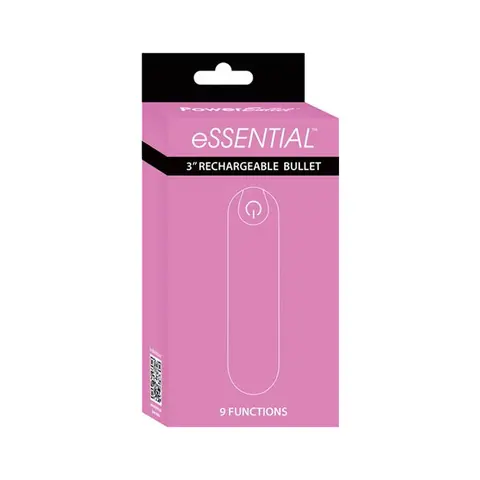 Powerbullet eSSENTIAL Rechargeable 3 in. Bullet Vibrator in Pink
