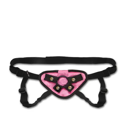 Lux Fetish Neoprene Strap-On Harness in Pink