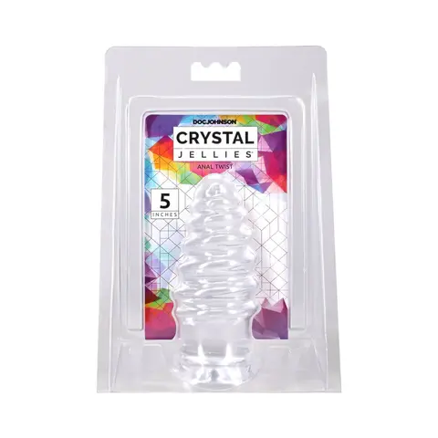 Crystal Jellies Anal Twist 5 in. in Clear