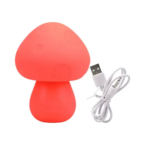 Mochi Mushroom Rechargeable Silicone Vibe in Peach