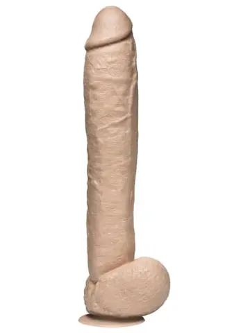 The Naturals - Vac-U-Lock™ Removable Suction Cup 12" Dong with Balls