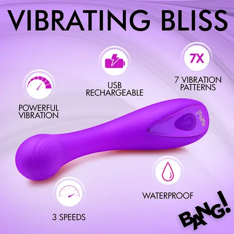 BANG! G-Spot Silicone Vibrator in Purple