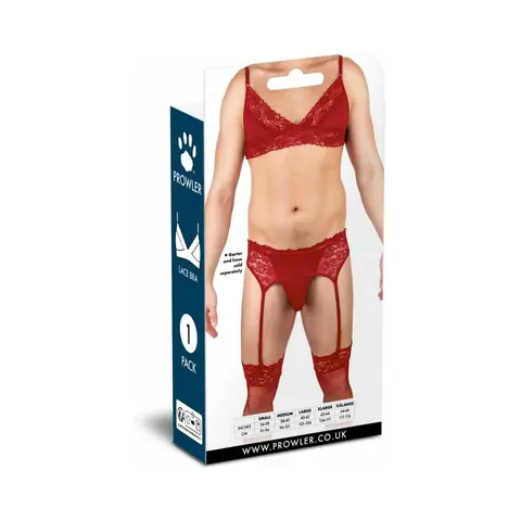 Prowler Lace Bra Red L