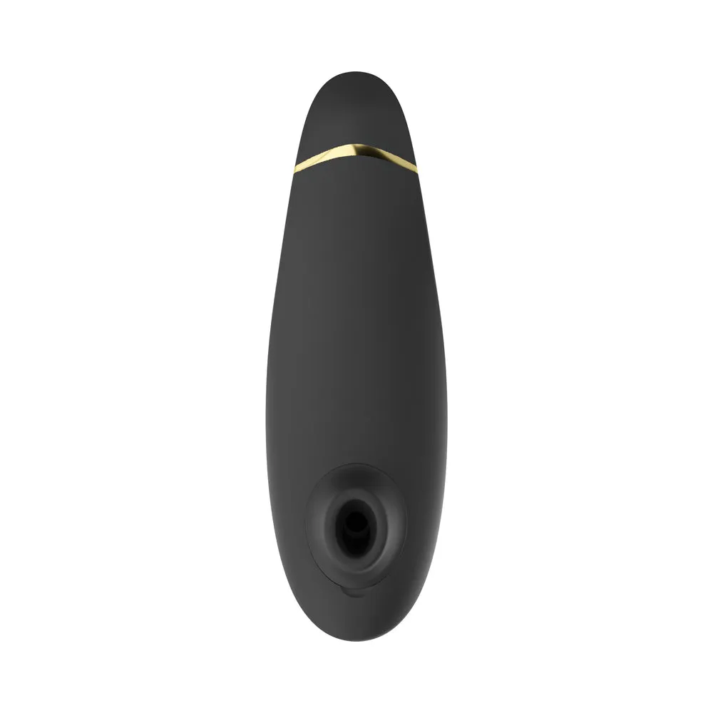 Womanizer Premium 2 Rechargeable Silicone Luxurious Pleasure Air Clitoral Stimulator in Black