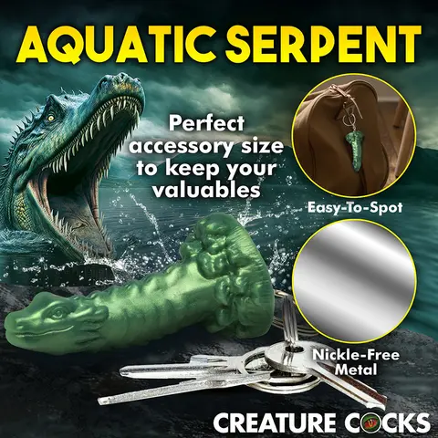Creature Cocks Cockness Monster Silicone Keychain