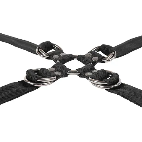 Sportsheets Velvet Noir Adjustable Hog Tie & Cuff Set