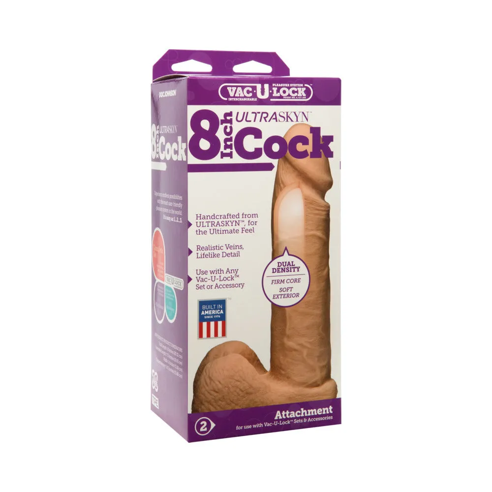Vac-U-Lock - 8-Inch ULTRASKYN Cock in White