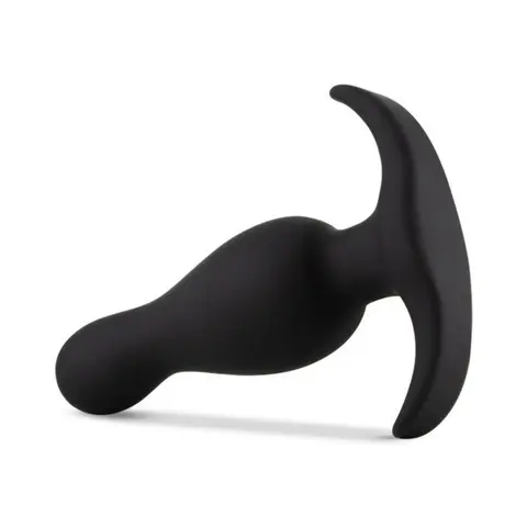 Anal Adventures Platinum Silicone Curve Plug Black