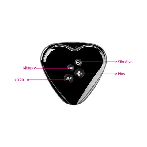 Mystim Heart's Desire eStim Lay On Vibrator Black