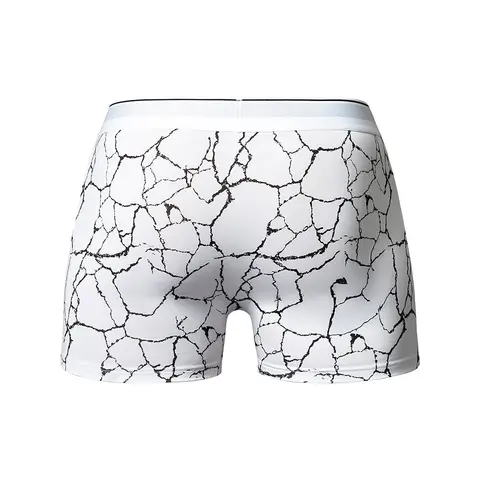 Male Power Soo Cumfy Boxer Brief Black/White S