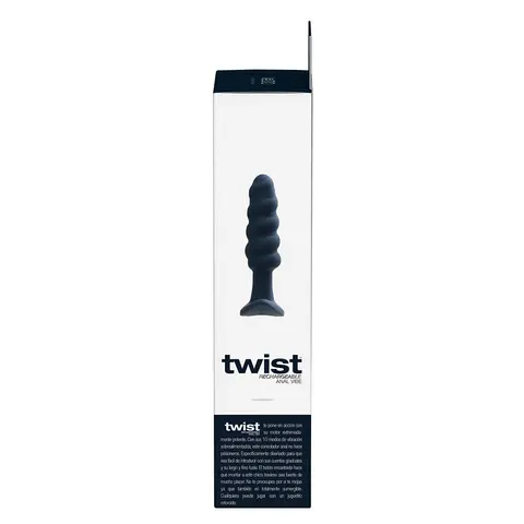 VeDO Twist Rechargeable Silicone Vibrating Anal Plug in Black
