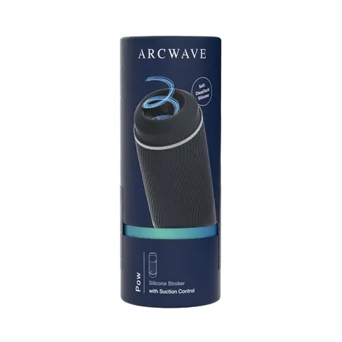 Arcwave Pow Silicone Stroker with Suction Control in Black