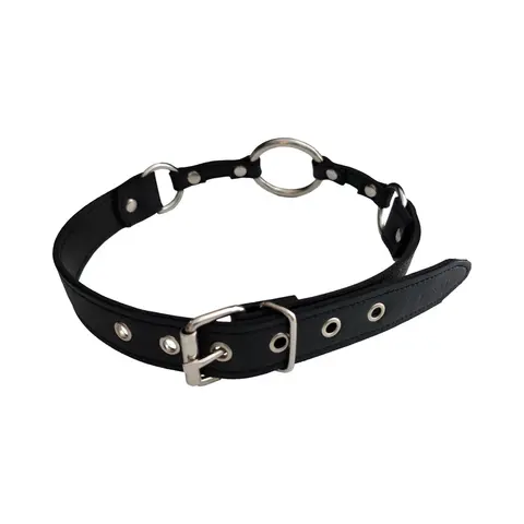 Rouge Fetish Play Vegan O-Ring Gag Black