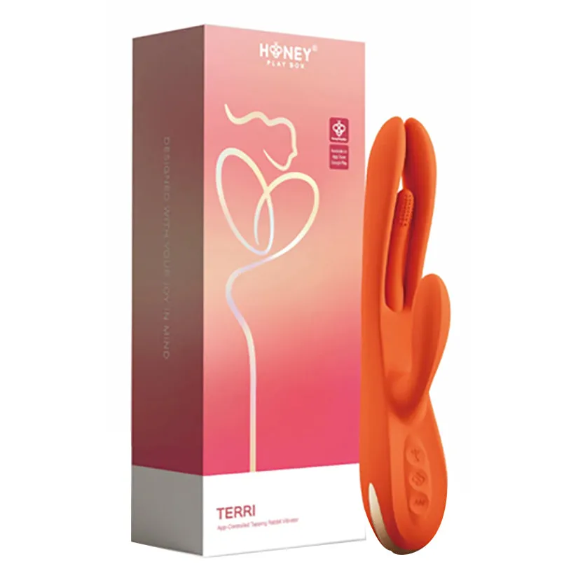 Honey Play Box Terri App Controlled Tapping Rabbit Orange