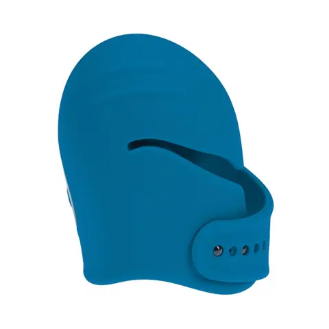 LEVELZ Adjustable Vibrating Silicone Penis Head Stimulator in Teal