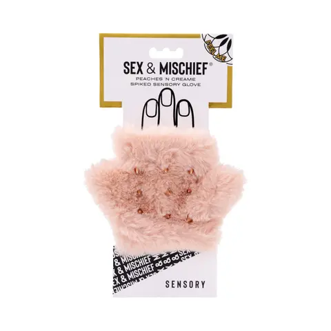 Sportsheets Sex & Mischief Peaches 'n CreaMe Spiked Sensory Glove