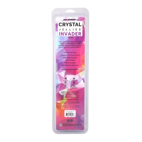 Crystal Jellies Invader 8.5 in. Dildo in Teal