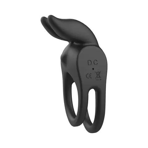 Enhancer Vibrating Rabbit C-Ring Black