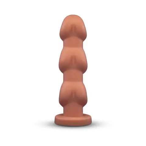 b-Vibe Headz 10.5 in. Multi-Bulb Dildo with Flared Base