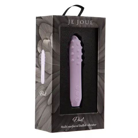 Je Joue Duet Rechargeable Silicone Multi-Surfaced Bullet Vibrator in Lilac
