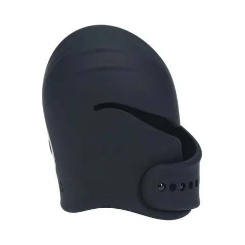 LEVELZ Adjustable Vibrating Silicone Penis Head Stimulator in Black