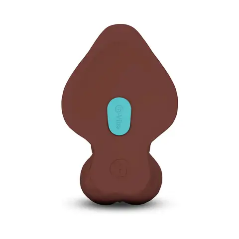 b-Vibe Slipskin Realistic Silicone Dildo 10 in. Curved in Brown
