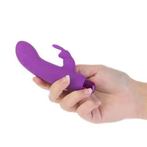 Powerbullet Alice's Bunny Rechargeable Bullet Vibrator with Silicone Rabbit Sleeve in Purple