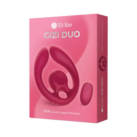 SVibe Snail GIZI Duo Couples Stimulator in Burgundy