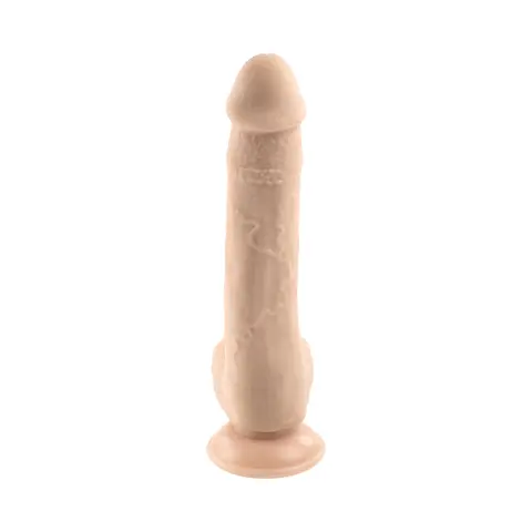 Selopa Natural Feel Flexskin Bendable Dildo with Moving Material 7 in. in Light
