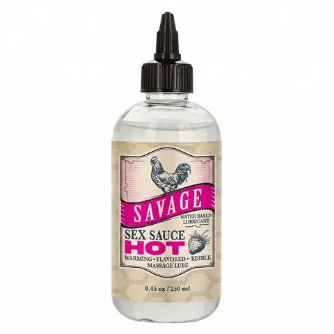 Savage Sex Sauce Hot Strawberry 8.45 oz.