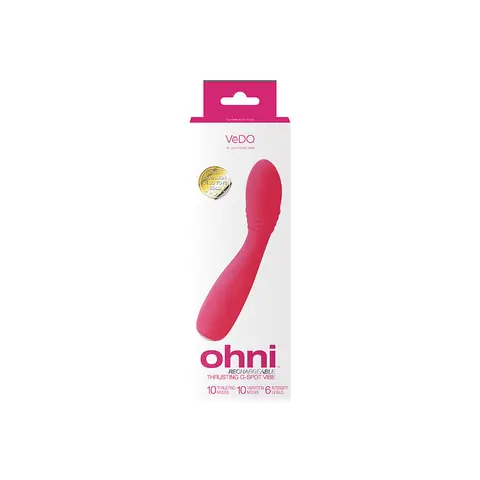 VeDO Ohni Rechargeable G-Spot Thrusting Vibe Pink