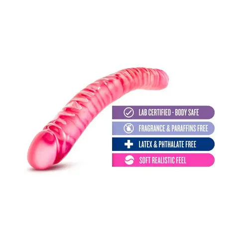 B Yours 18 in. Double Dildo in Pink