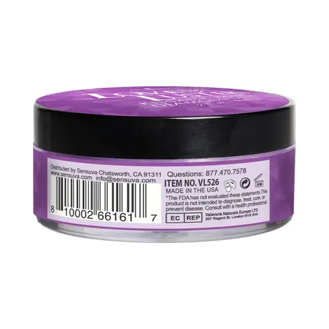 Sensuva Love & Luster Kissable Diamond Dust 2 oz. Jar in Violet