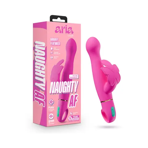 Aria Naughty AF 2.0 Rechargeable Vibe Plum