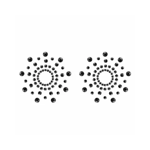 Bijoux Indiscrets Mimi Rhinestone Pasties Circles in Black