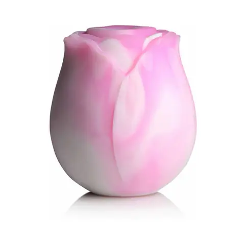 Curve Toys Gossip Cum Into Bloom Rechargeable Silicone Clitoral Stimulator Rose Flirt