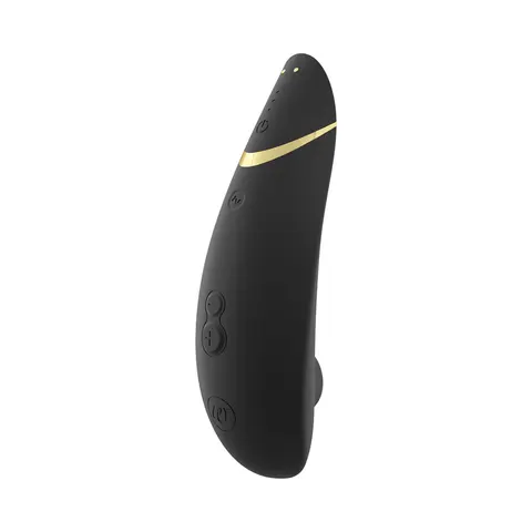 Womanizer Premium 2 Rechargeable Silicone Luxurious Pleasure Air Clitoral Stimulator in Black