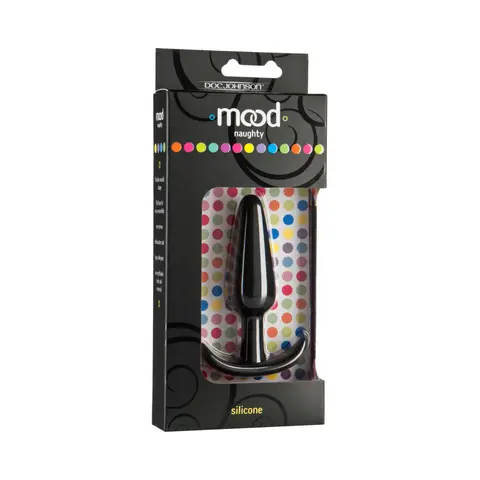 Mood - Naughty - Medium Black Silicone Butt Plug