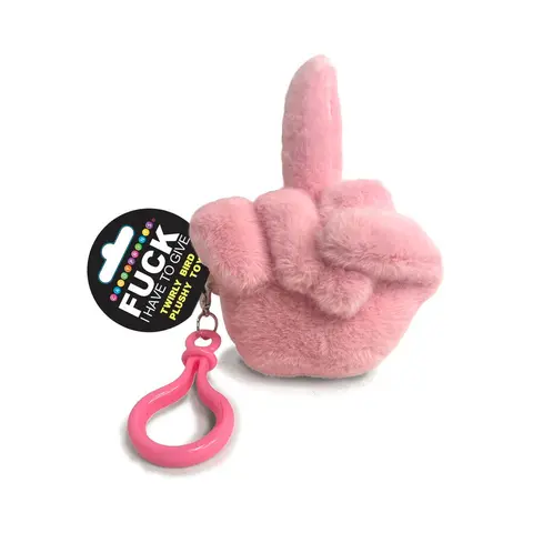 Fucks To Give Twirly Bird Plushie in Pink