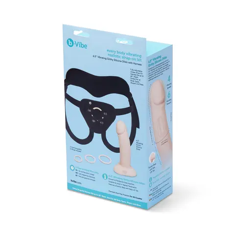 b-Vibe Every Body Vibrating Realistic Strap-On Kit