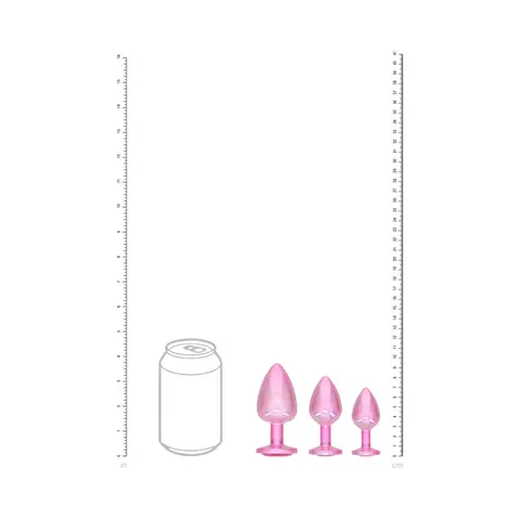 Ouch! International Paris Collection Metal Anal Plug Set in Pink