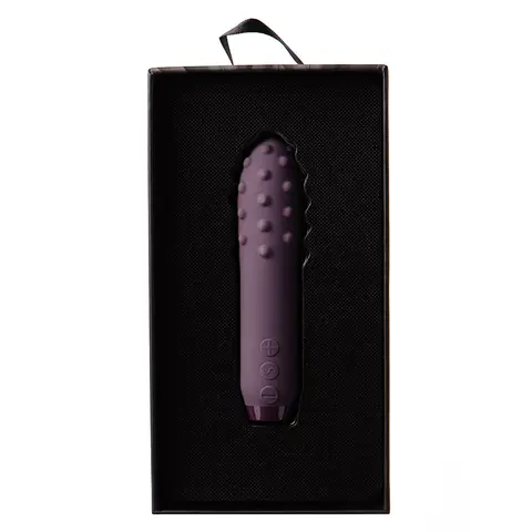 Je Joue Duet Rechargeable Silicone Multi-Surfaced Bullet Vibrator in Purple