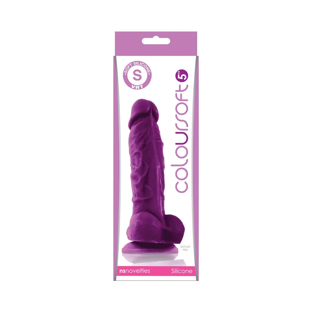 ColourSoft 5 in. Soft Dildo in Purple
