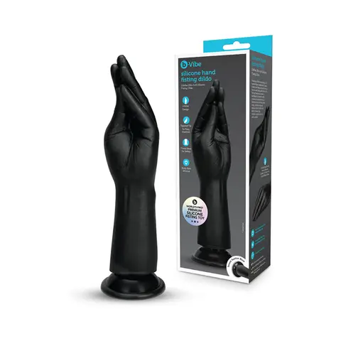 b-Vibe Essentials Silicone Hand Fisting Dildo Black