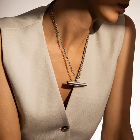 Crave Tease Collection (Necklace + Ring) in Silver