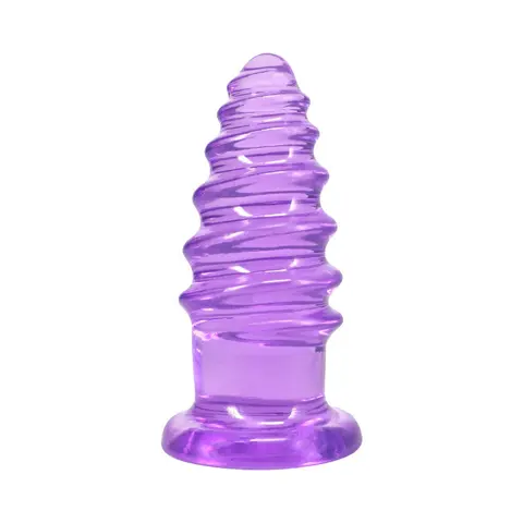 Crystal Jellies Anal Twist 7 in. in Purple
