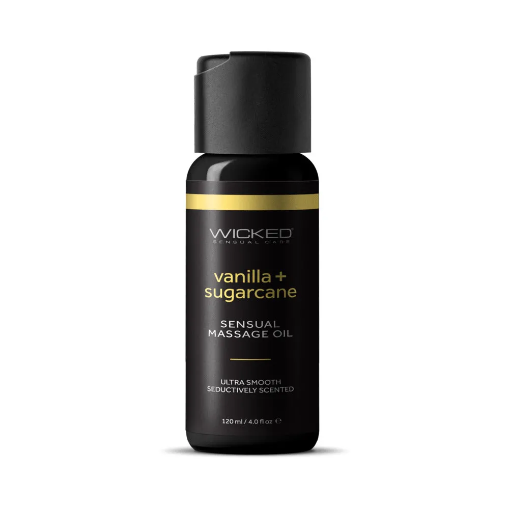 Wicked Vanilla and Sugarcane Massage Oil 4 oz.