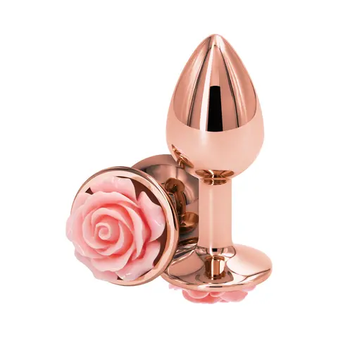 Rear Assets Rose Anal Plug Small in Pink