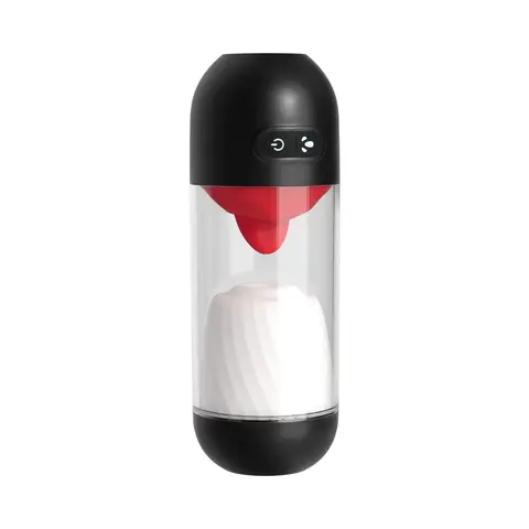 Delite Masturbator with Tongue Action White