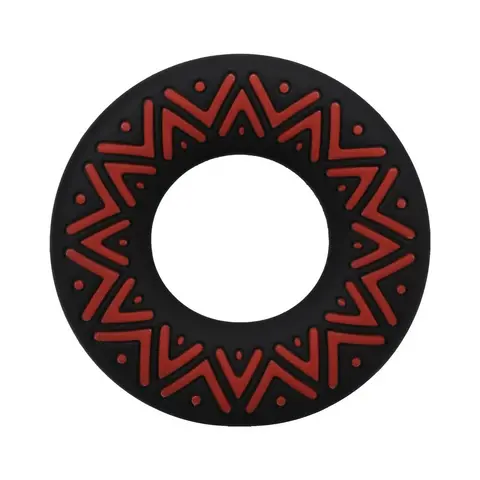 Polynesian Pleasures Hula Loops Silicone Tribal C-Ring 35mm Red/Black